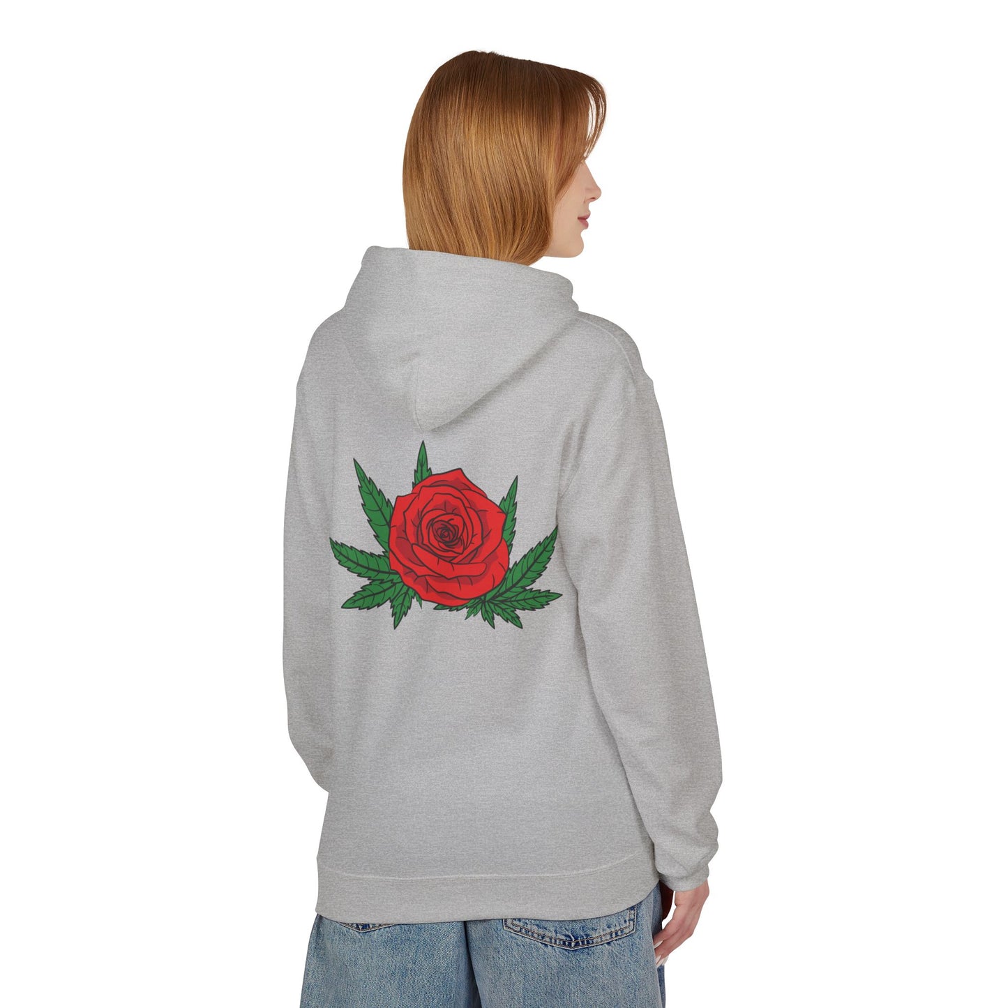Floral Skull Hoodie – Goth Botanical Graphic Pullover