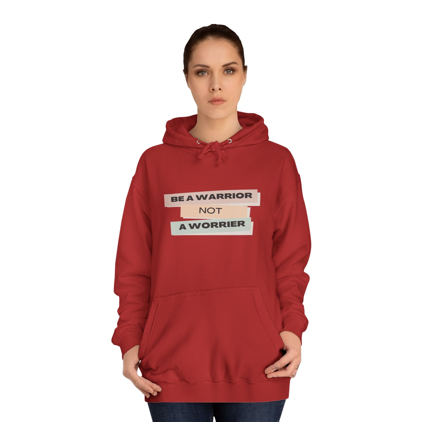 Unisex College Hoodie with Motivational Saying