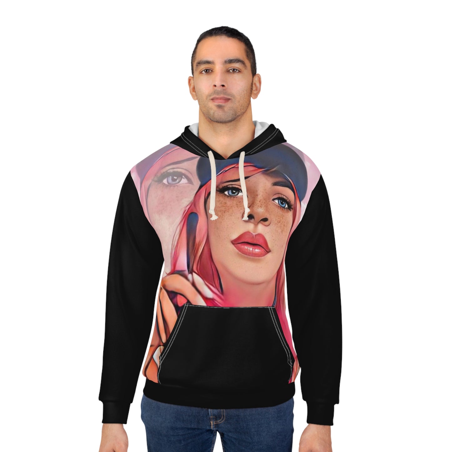Smoking Girl Pullover Hoodie | Gift For Her