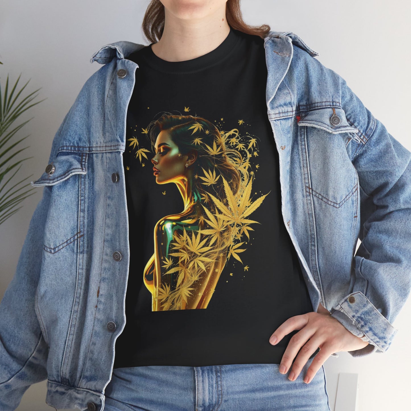 T-Shirt — Golden Goddess 420 Art Tee