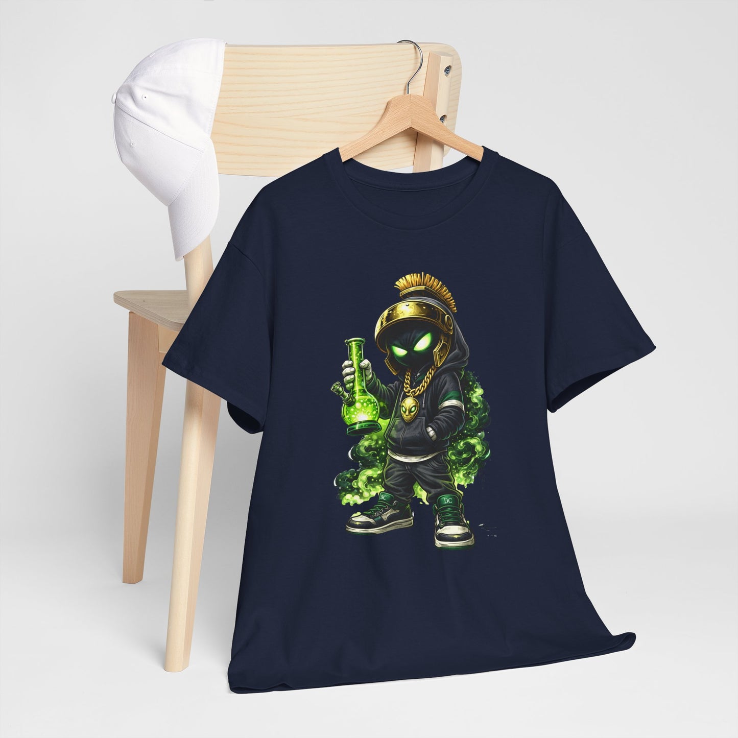 Rogue Alchemist Tee — Urban Streetwear Graphic T-Shirt with Green Potion Character