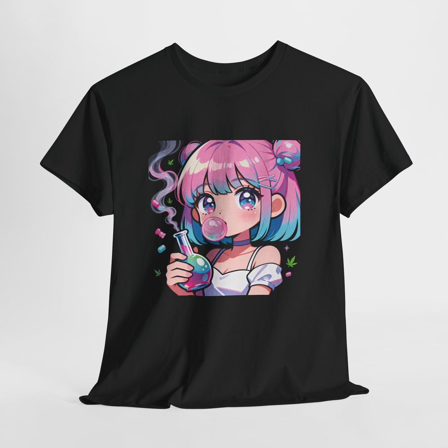 Kawaii Pastel Anime Girl Bong T‑Shirt
