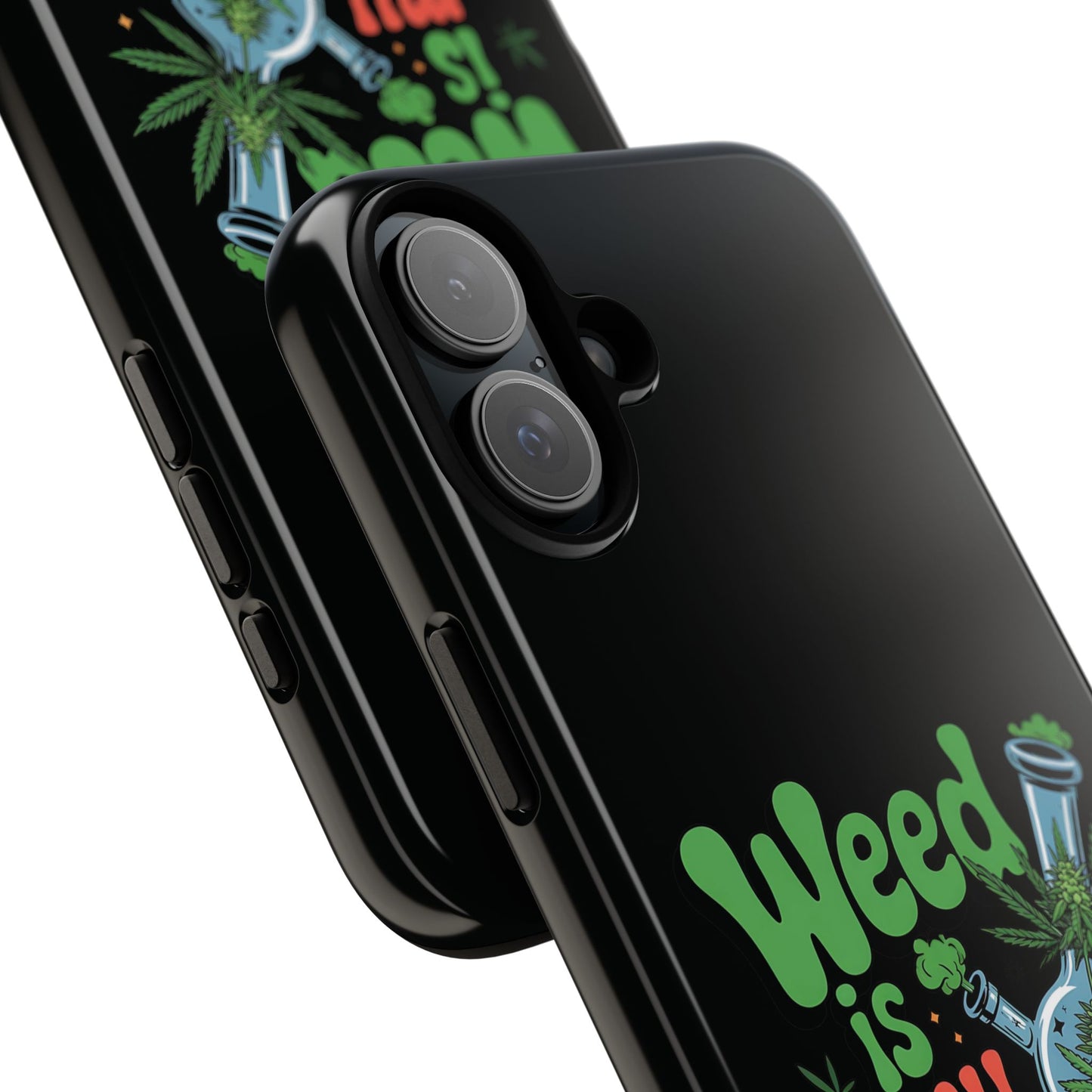 Phone Case — "Weed Is My Therapy" Retro Cannabis Design