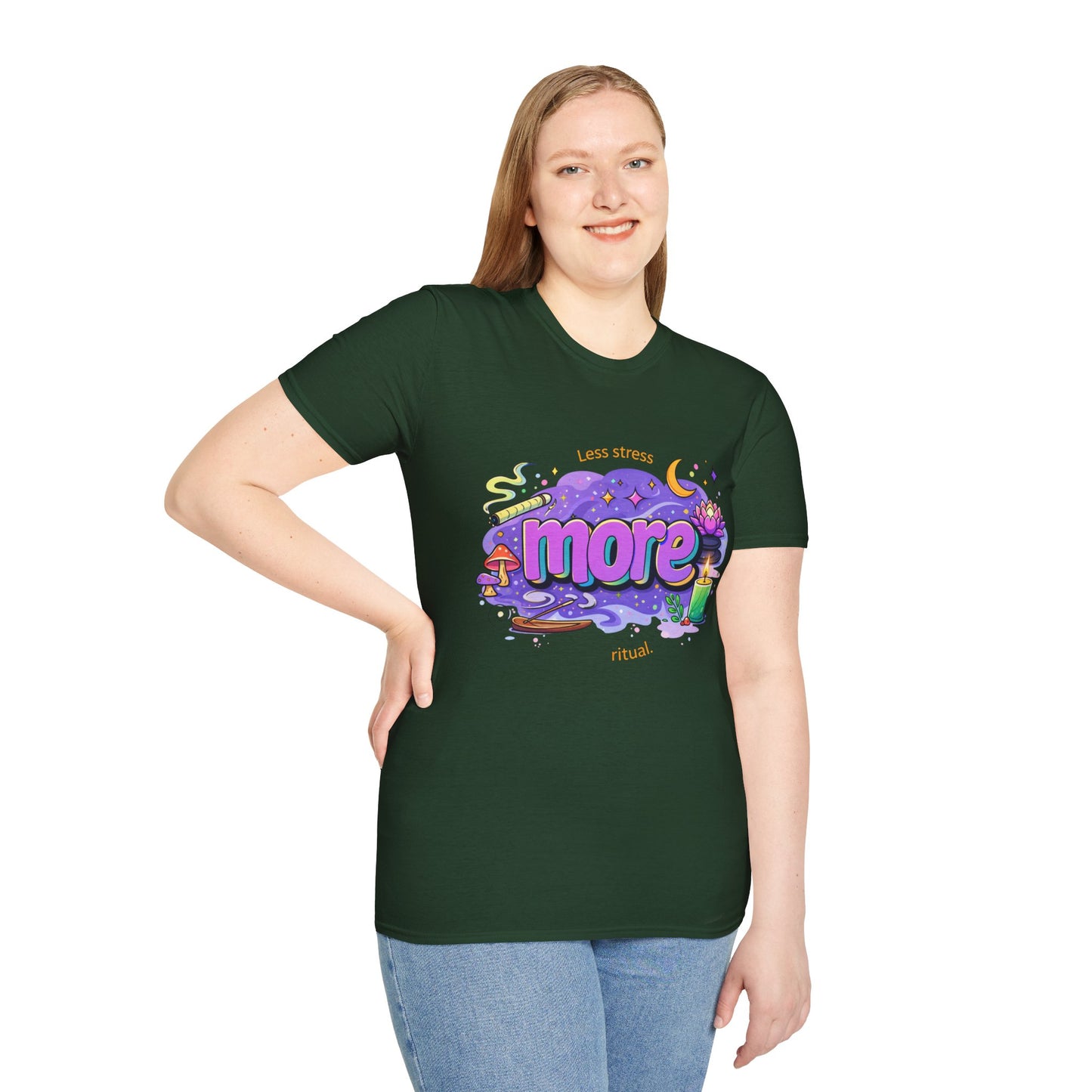 More Rituals Graphic T-Shirt — Whimsical Nighttime Mushroom Design