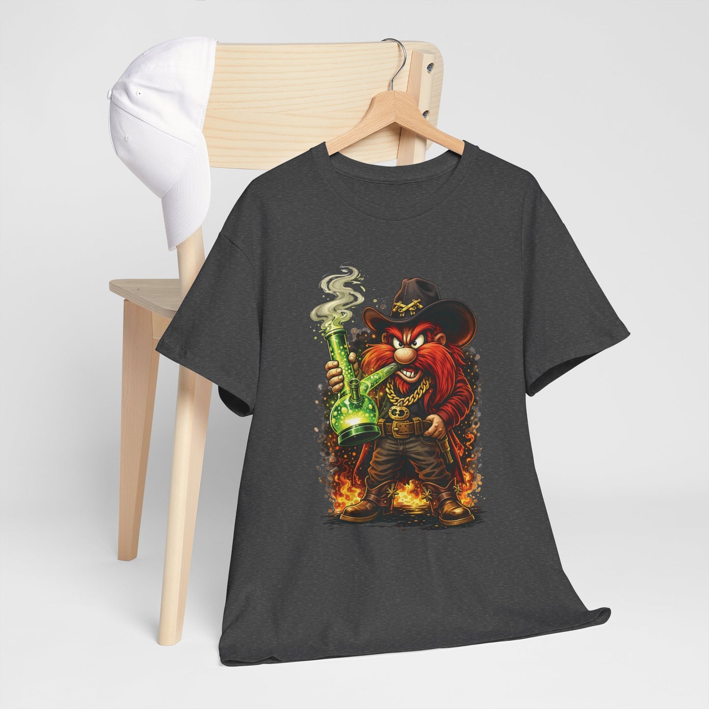 Viking Alchemist Graphic Tee — Fiery Dwarf with Potion