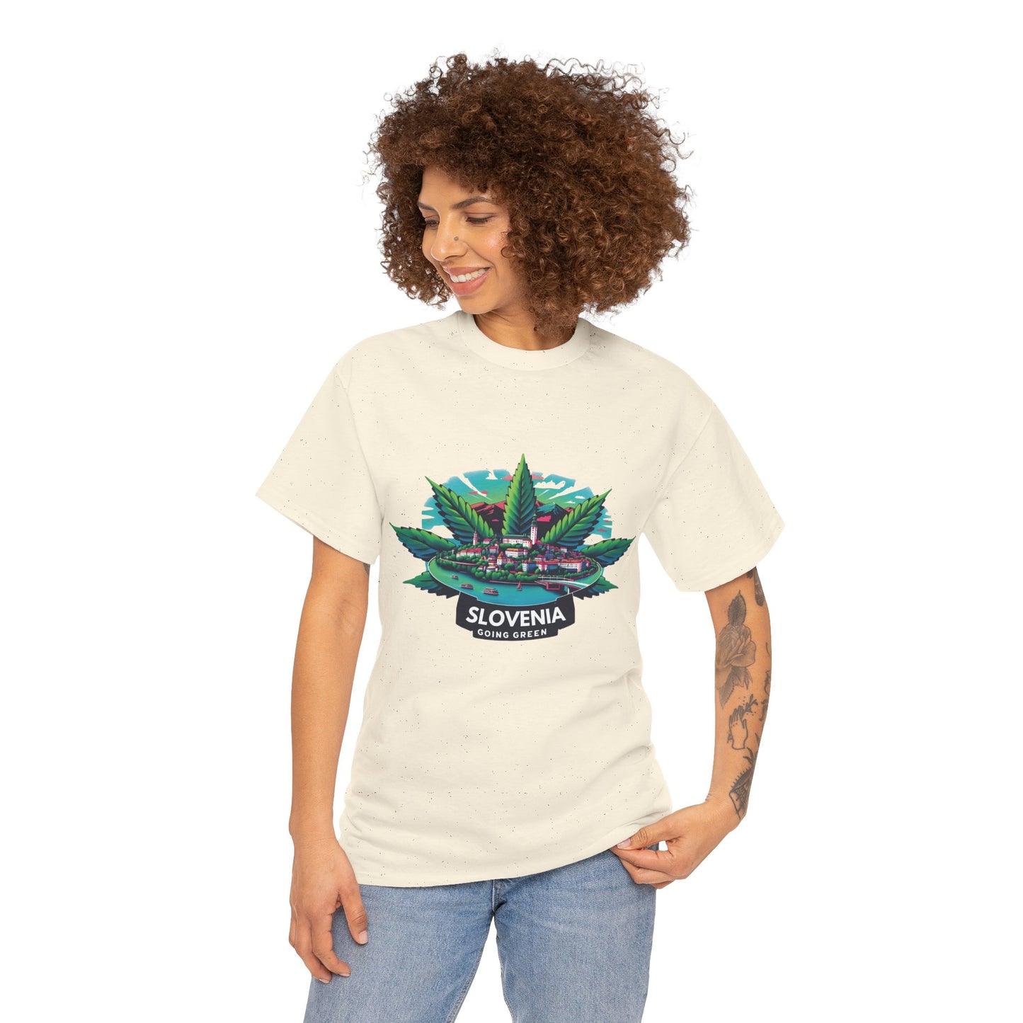 Slovenia is Going Green Heavy Cotton Tee