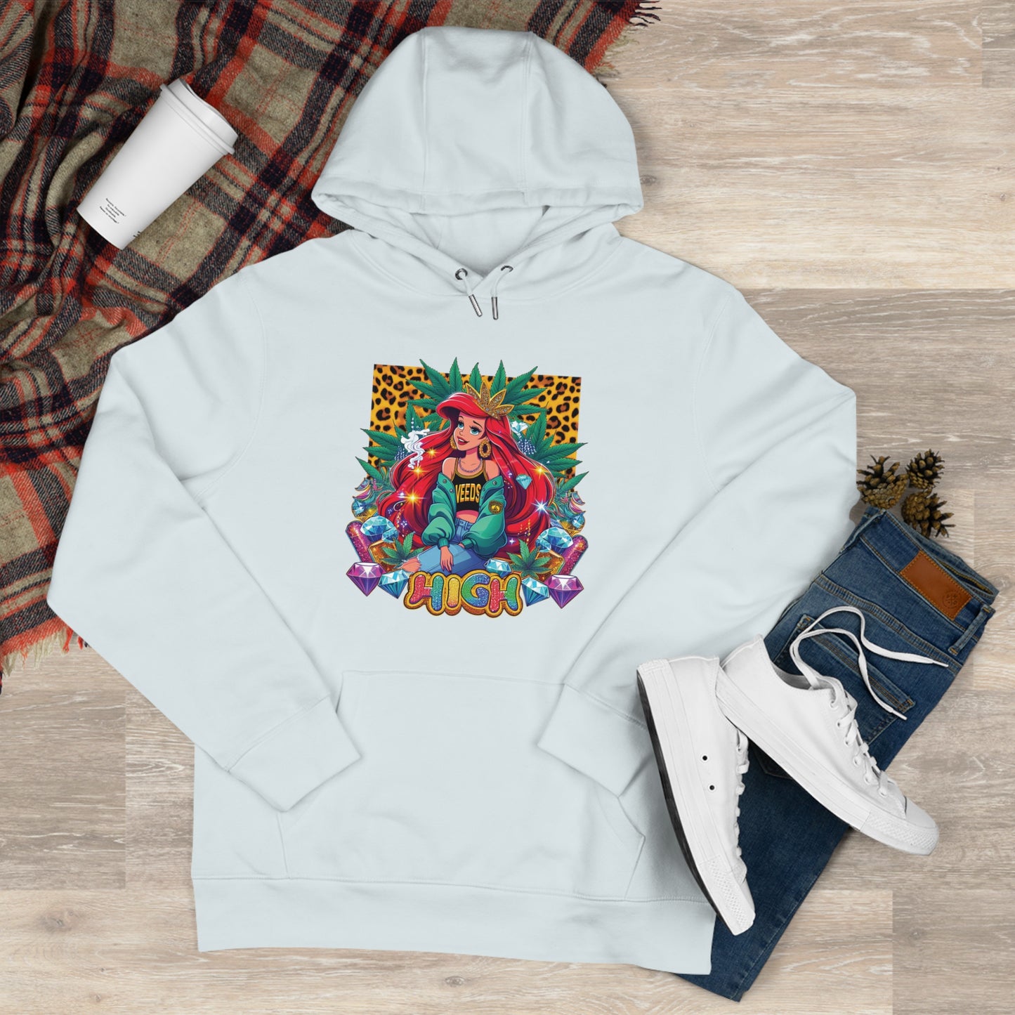 King Graphic Hoodie — 'Stoned and Boujee' Colorful Royal Queen Streetwear