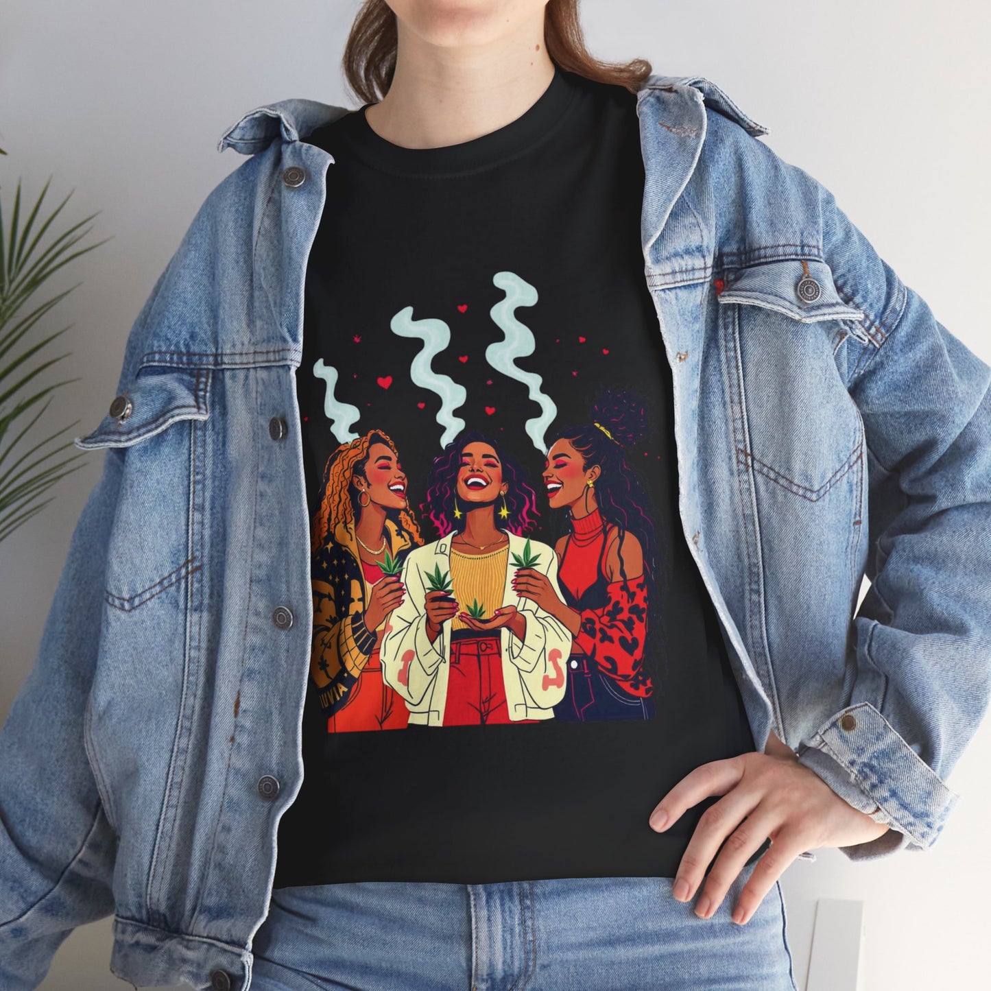 Sisterhood Vibes T-Shirt — Joyful Diverse Women Graphic Tee