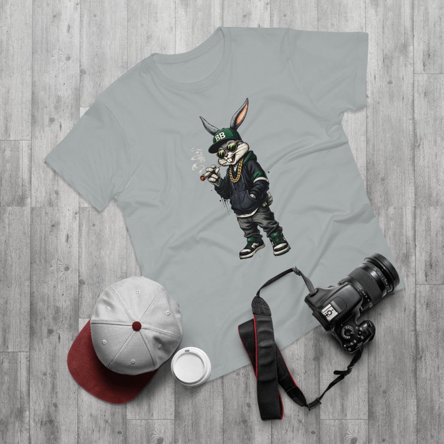 Streetwear Bunny Graphic T‑Shirt — Cool Hip Hop Rabbit Design