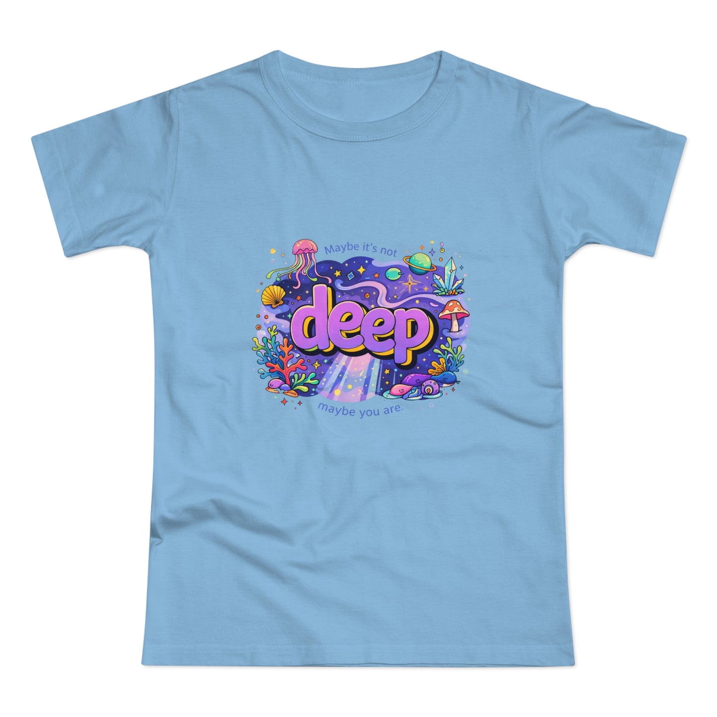 Deep Ocean Graphic T-Shirt — "Deep" Colorful Underwater Design