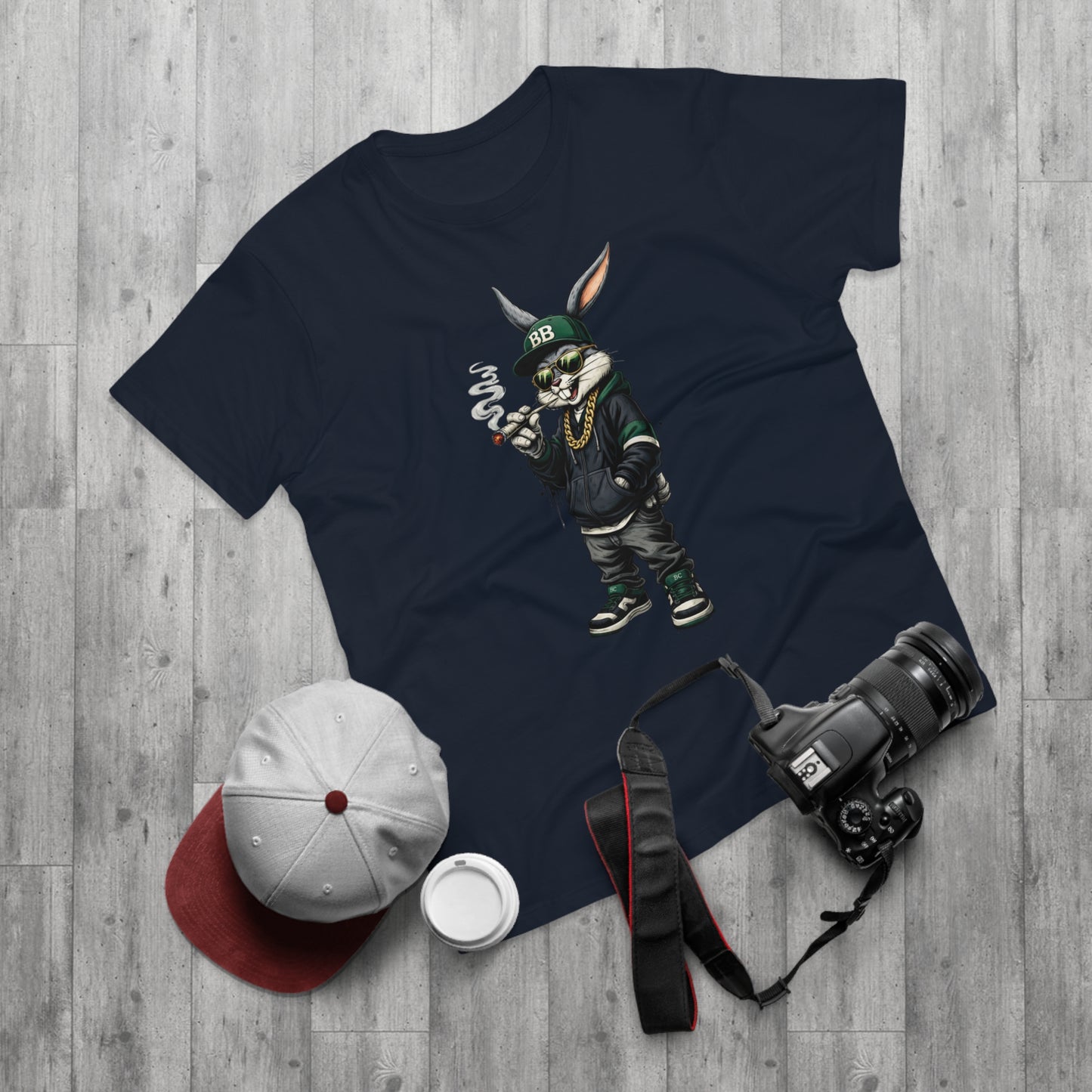 Streetwear Bunny Graphic T‑Shirt — Cool Hip Hop Rabbit Design