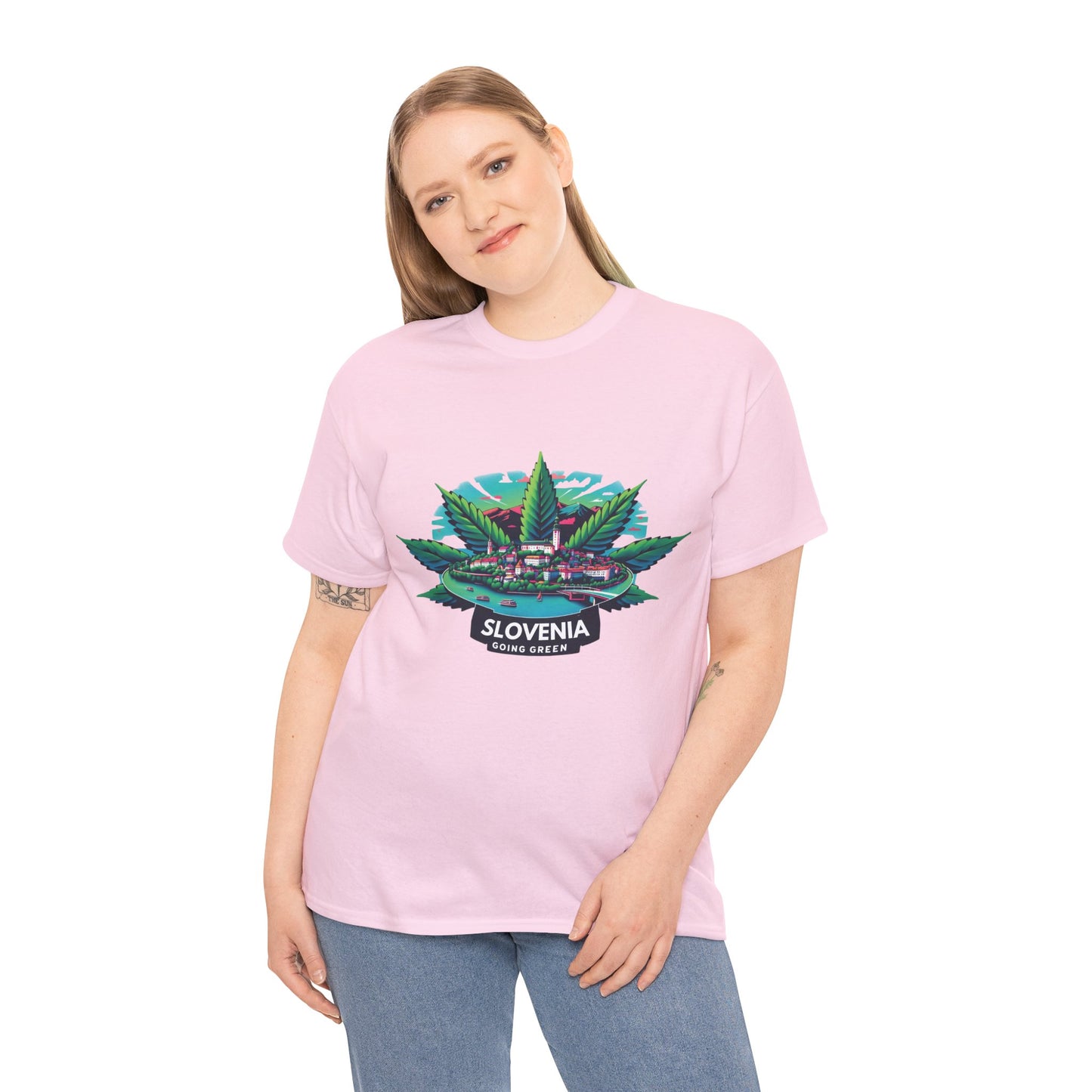 Slovenia is Going Green Heavy Cotton Tee