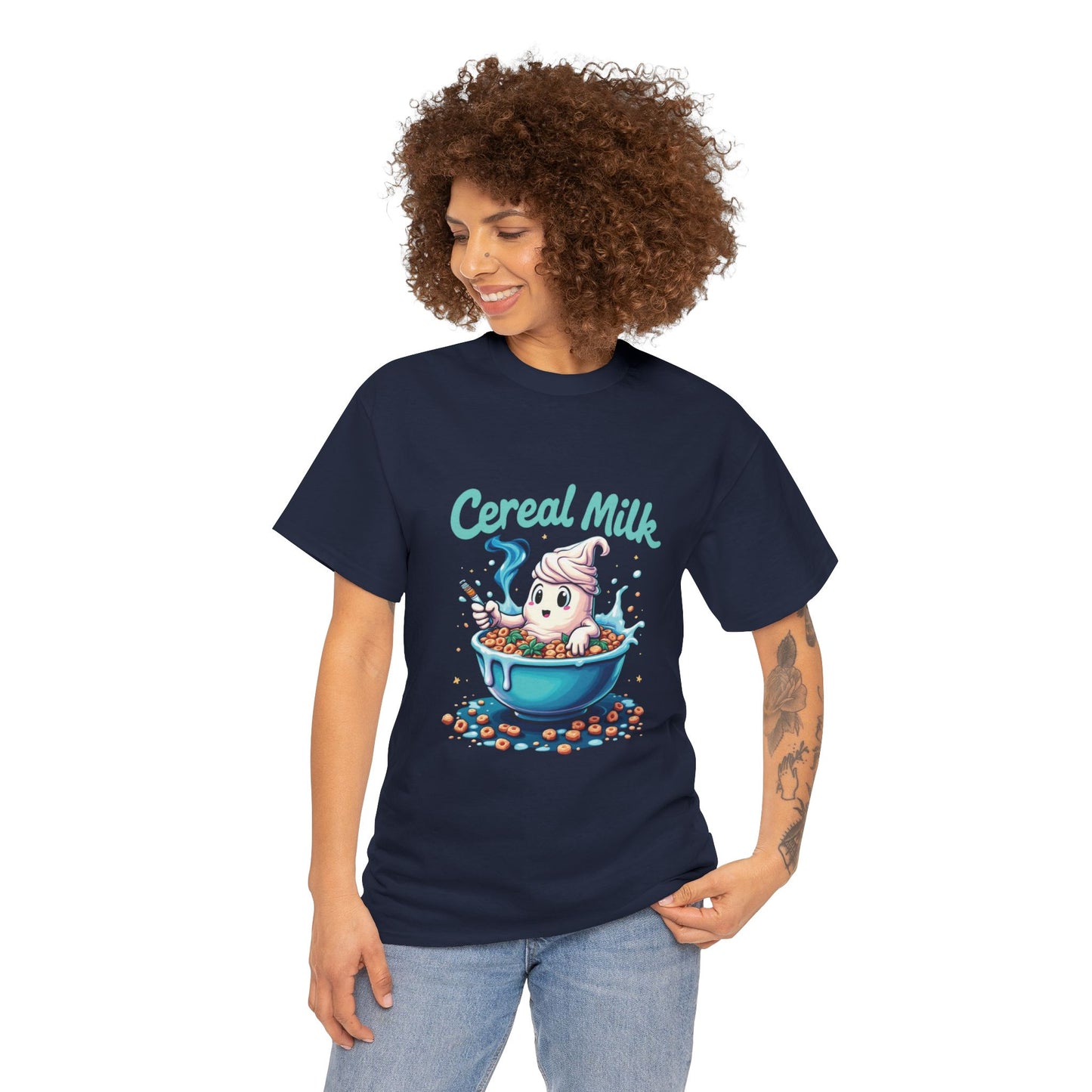 Cereal Milk Tee — Cute Cereal Mascot Graphic Shirt