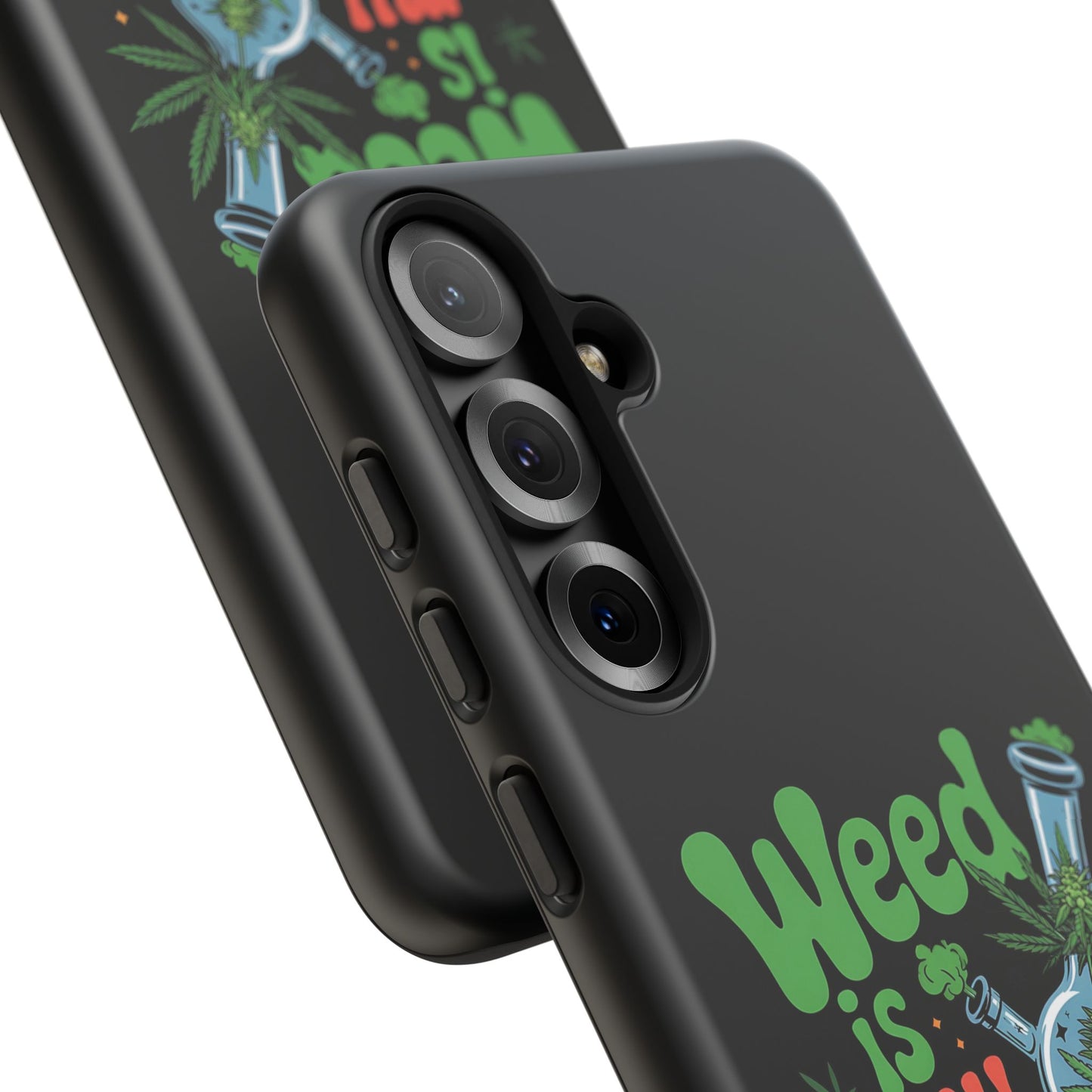 Phone Case — "Weed Is My Therapy" Retro Cannabis Design