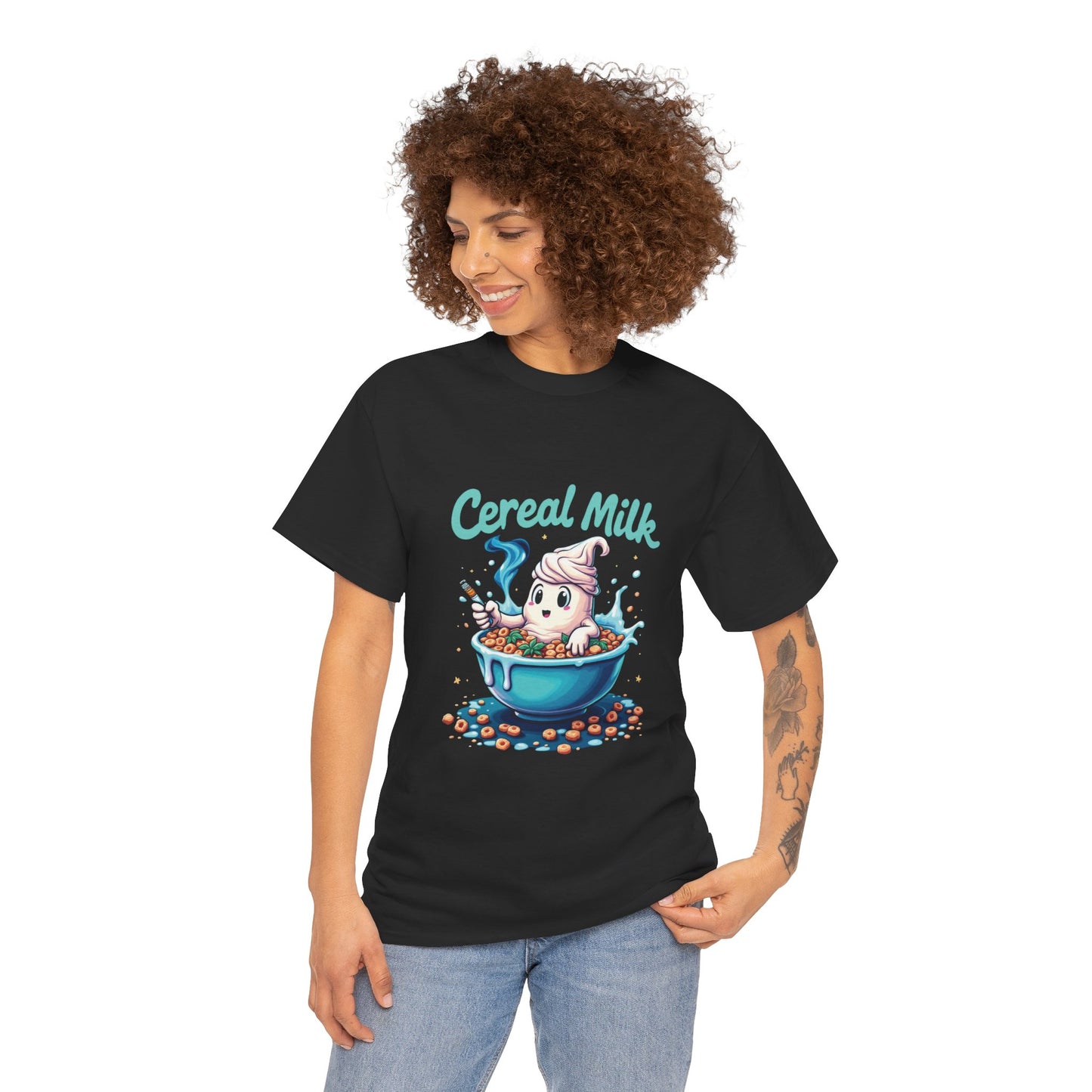 Cereal Milk Tee — Cute Cereal Mascot Graphic Shirt