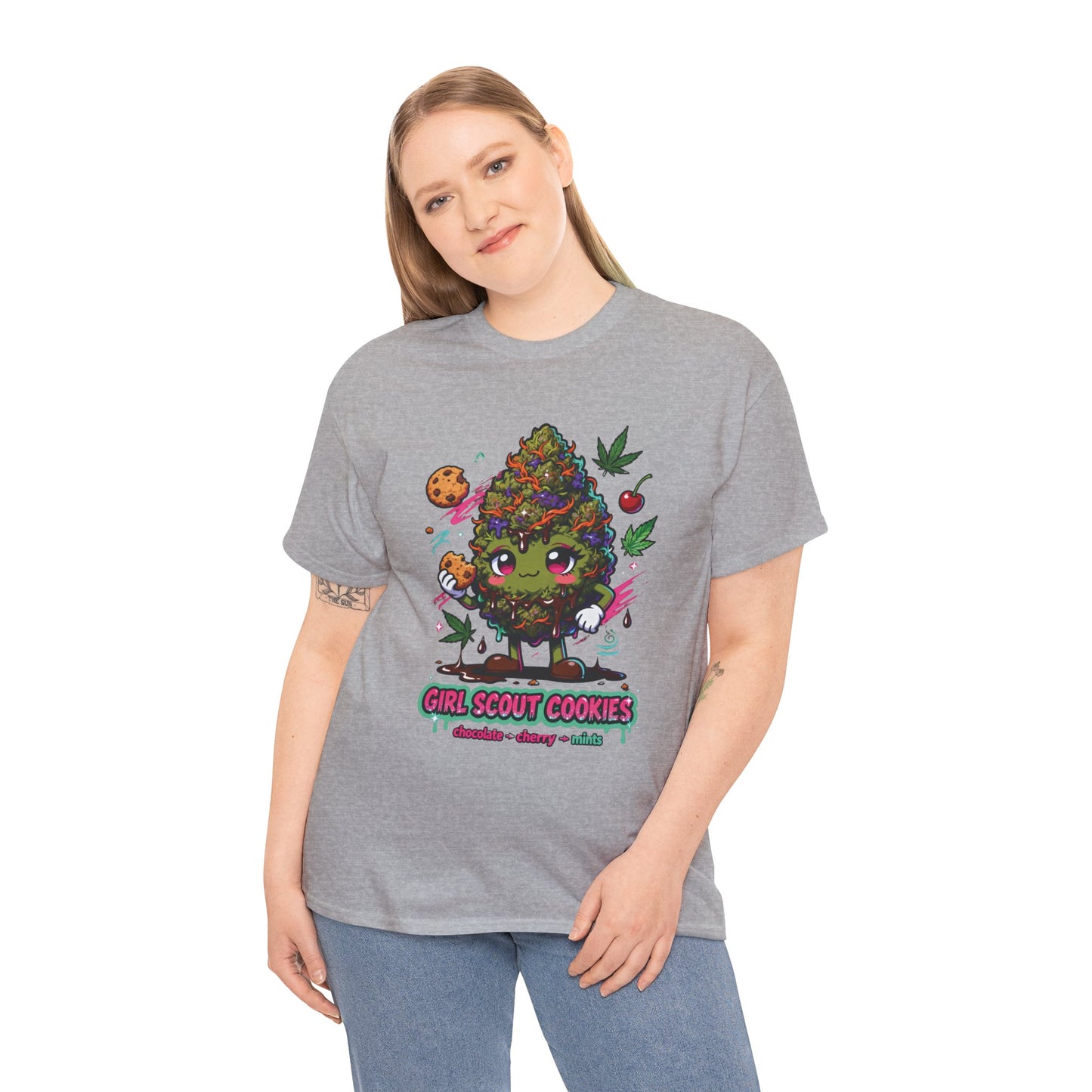 Girl Scout Cookies 420 Tee — Cute Bud Character Graphic T-Shirt