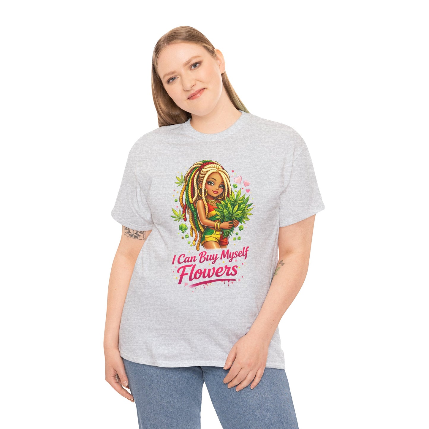 Floral Self-Love Tee — "I Can Buy Myself Flowers" Graphic T-Shirt