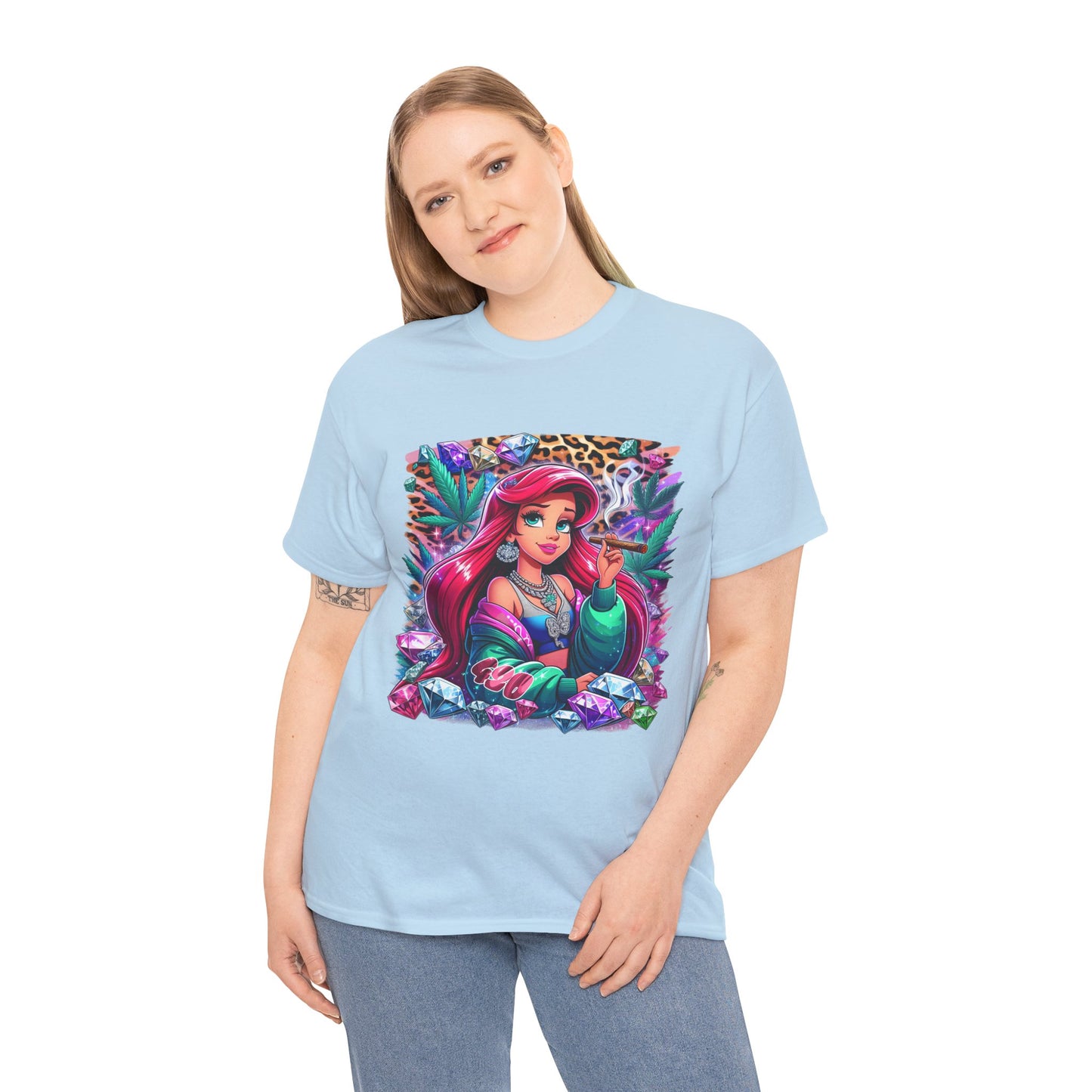 Ariel Retro Pop Art Tee — Colorful Mermaid Graphic T-Shirt