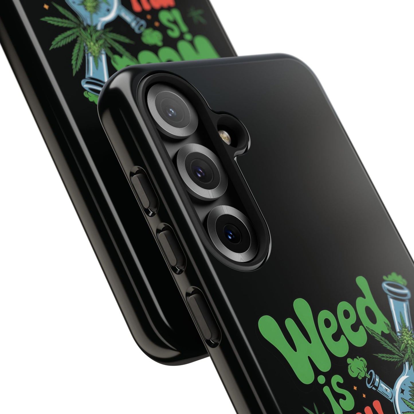 Phone Case — "Weed Is My Therapy" Retro Cannabis Design