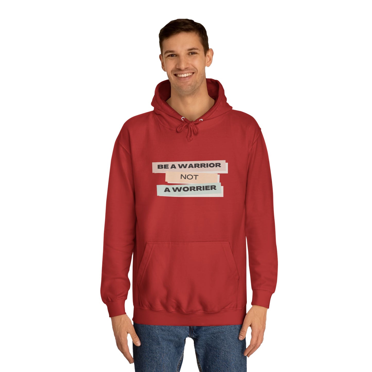 Unisex College Hoodie with Motivational Saying