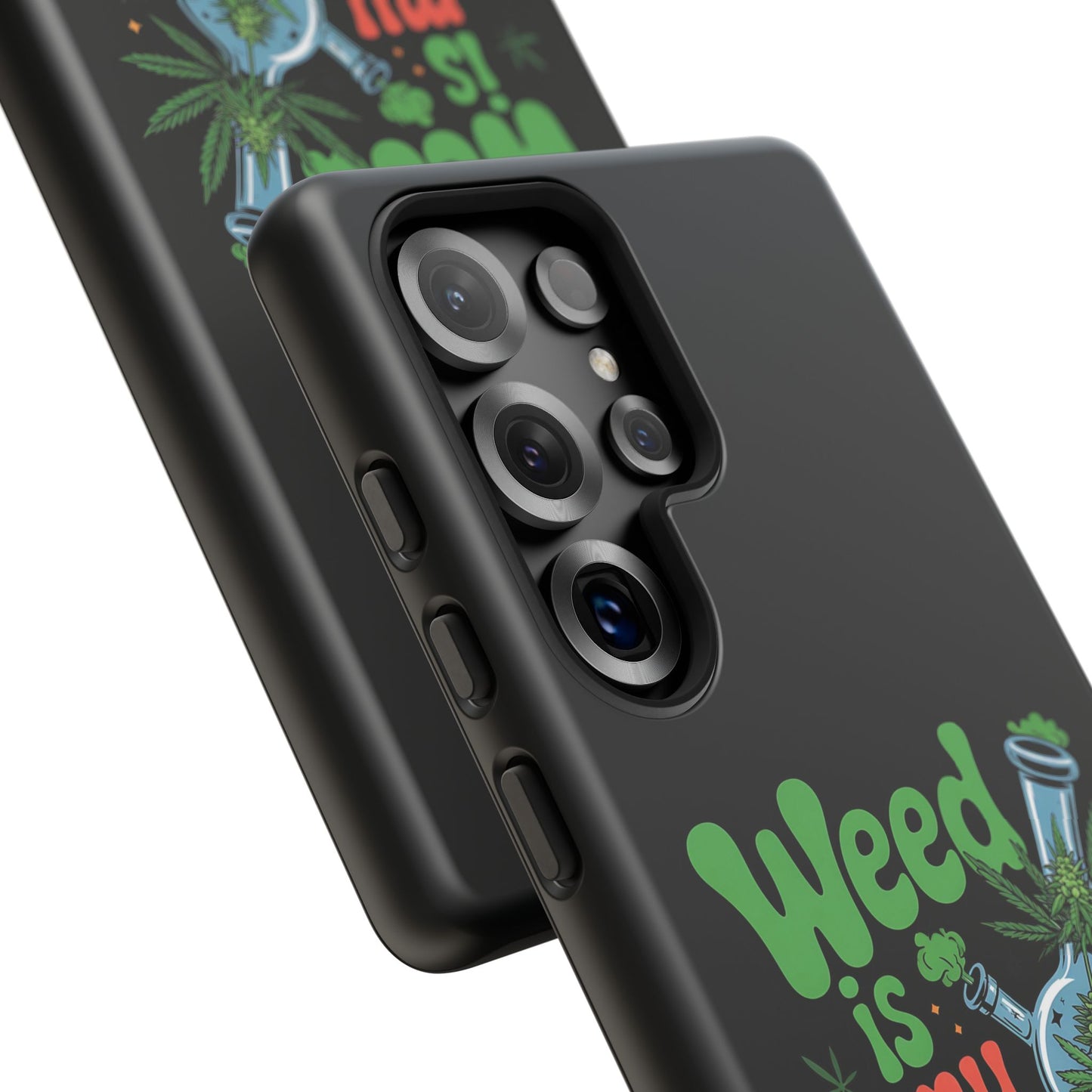 Phone Case — "Weed Is My Therapy" Retro Cannabis Design