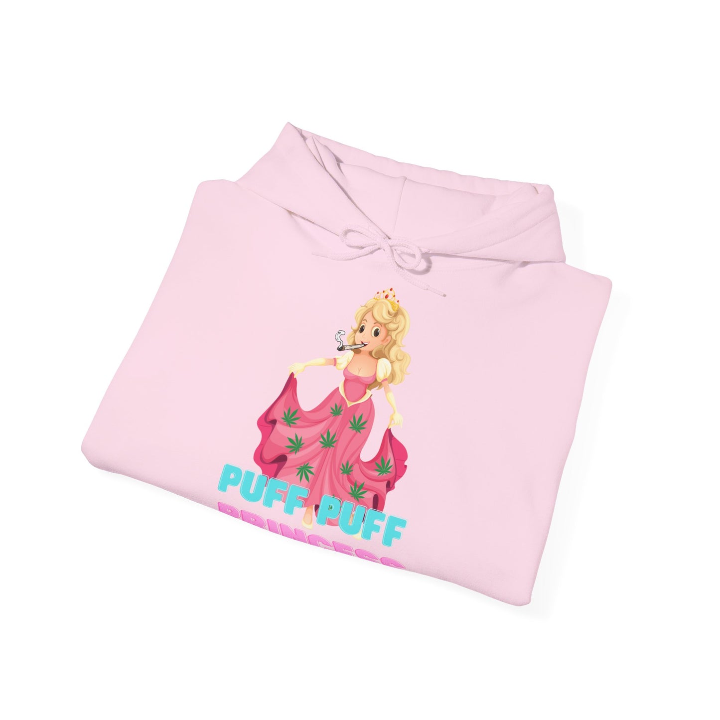 Unisex Heavy Blend Hooded Sweatshirt Princess Pink Design, Puff Princess, Gift for Her