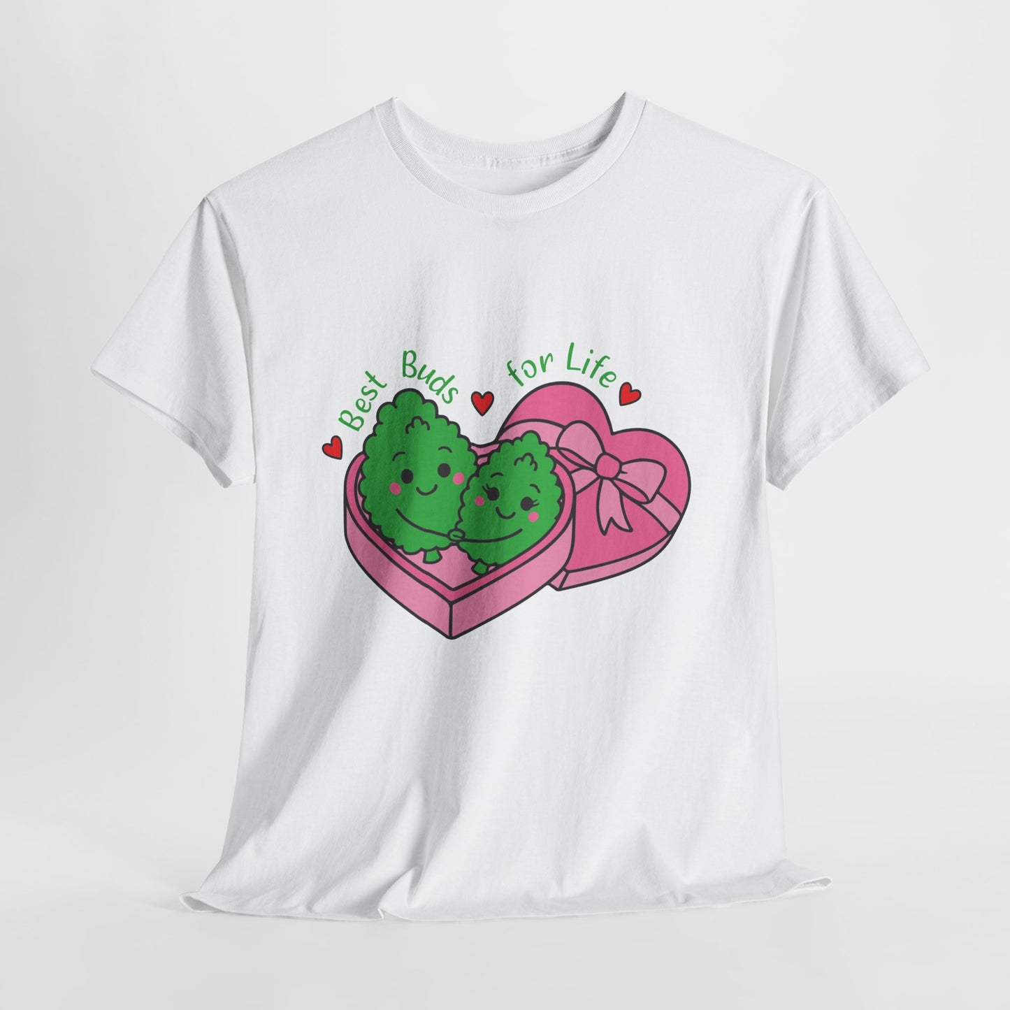 Friendship Heart Tee — “Best Buds for Life” Cute Plant Friends Valentine T‑Shirt