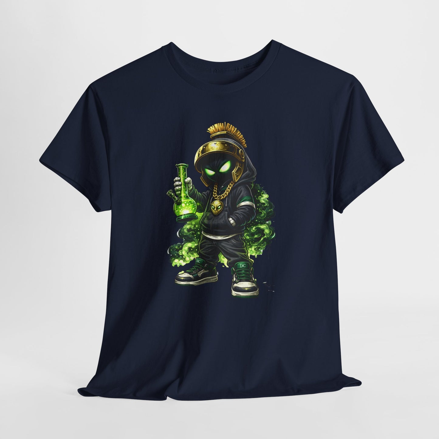 Rogue Alchemist Tee — Urban Streetwear Graphic T-Shirt with Green Potion Character