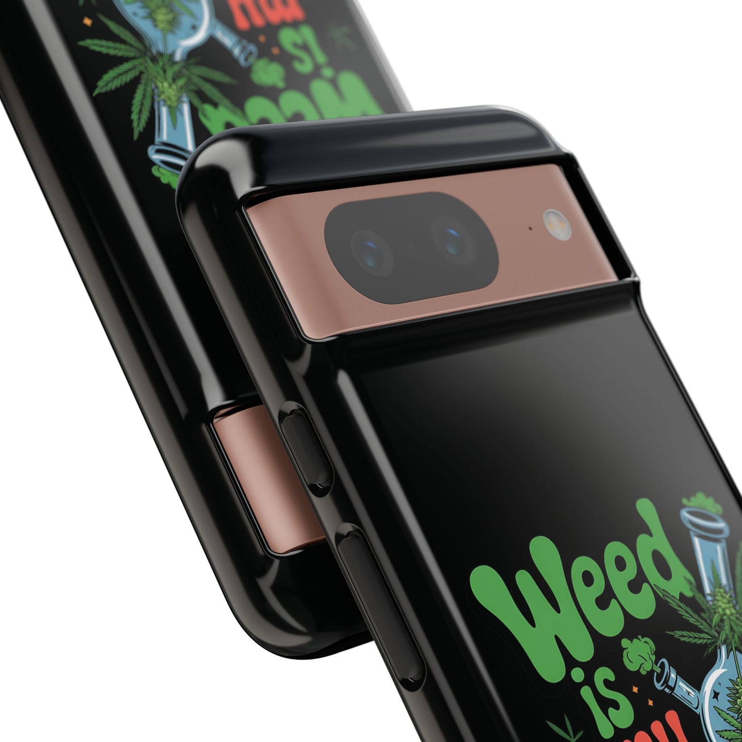 Phone Case — "Weed Is My Therapy" Retro Cannabis Design