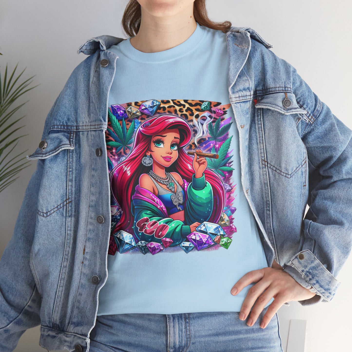 Ariel Retro Pop Art Tee — Colorful Mermaid Graphic T-Shirt