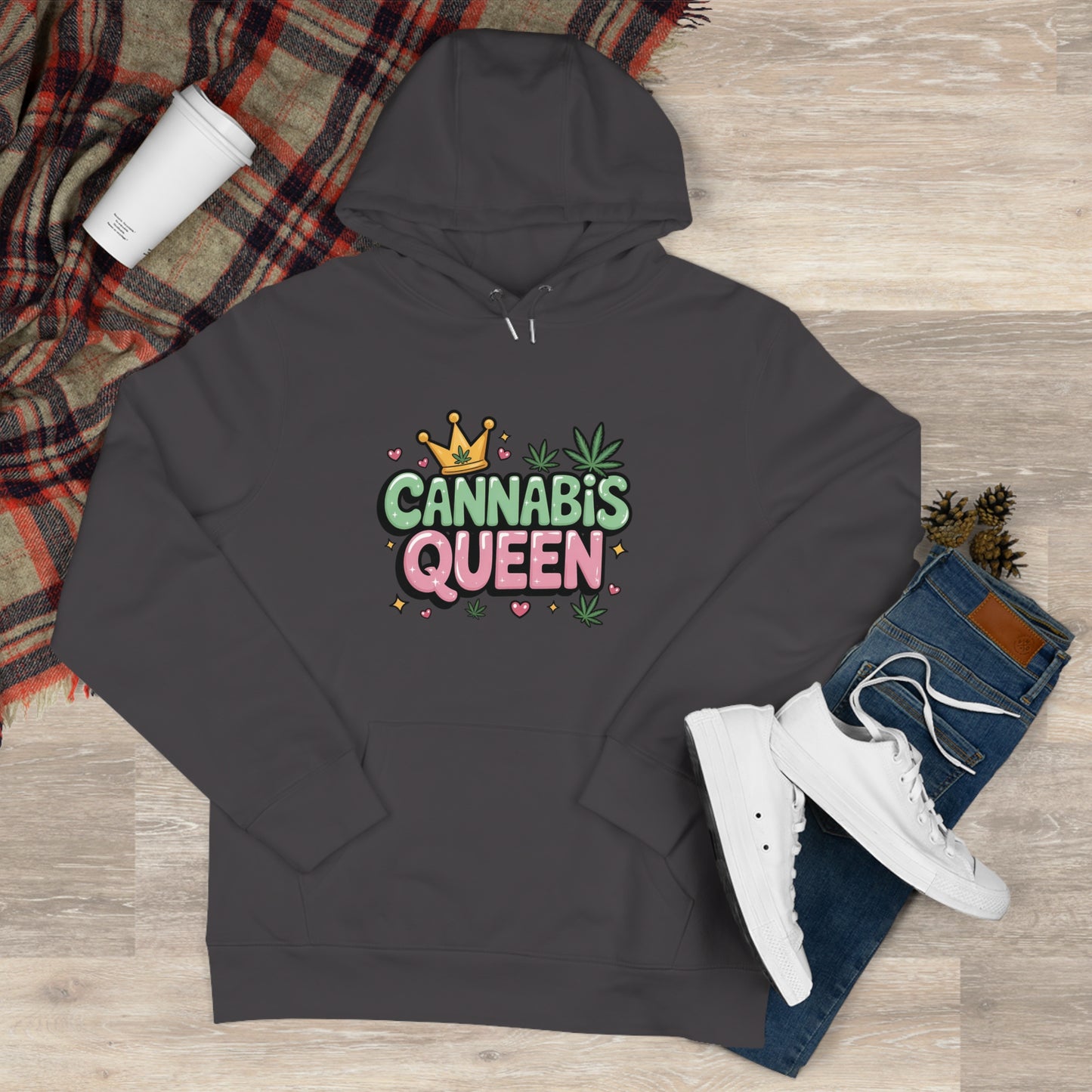420 Queen Hoodie — 'I Like Big Blunts and I Cannot Lie' Graphic Pullover