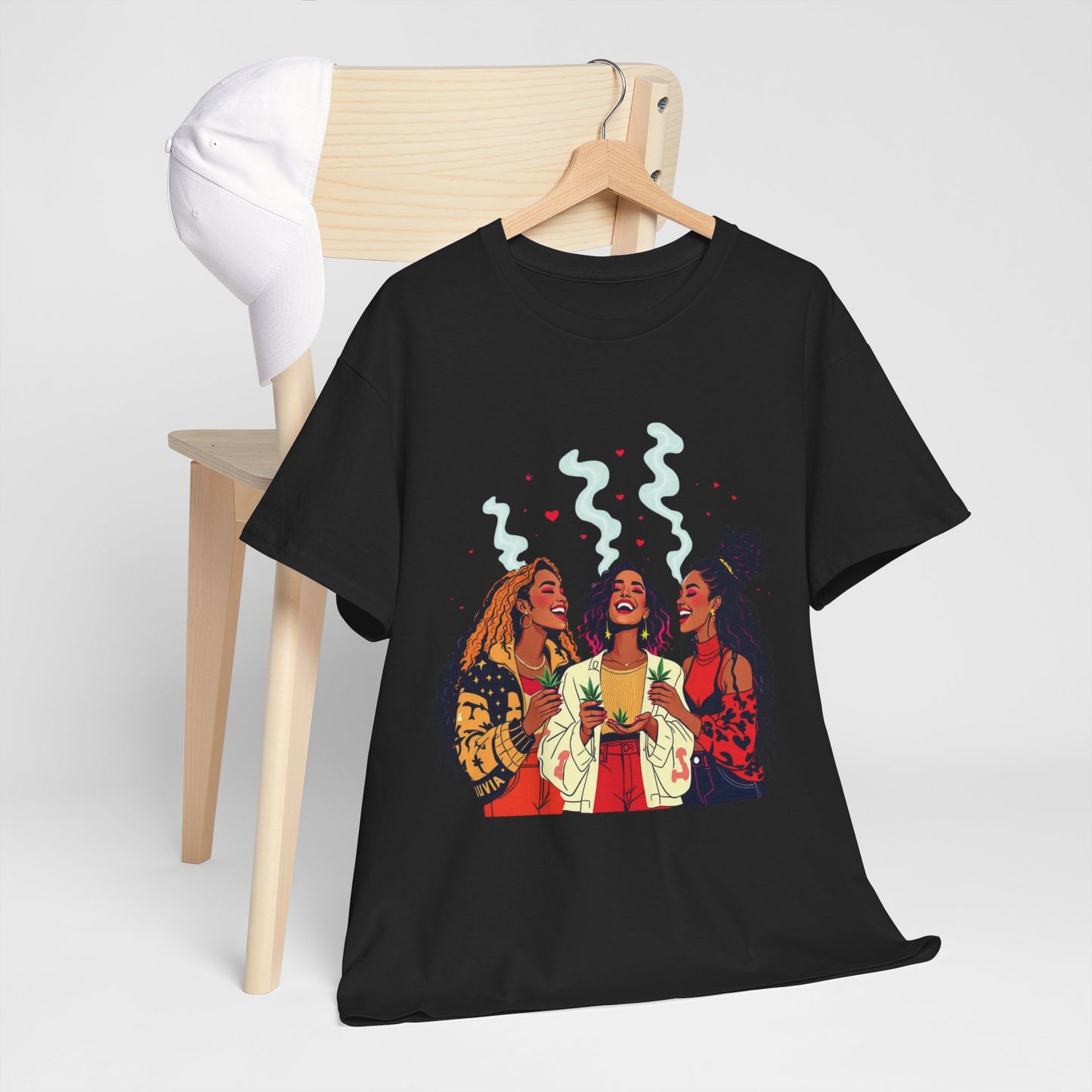 Sisterhood Vibes T-Shirt — Joyful Diverse Women Graphic Tee