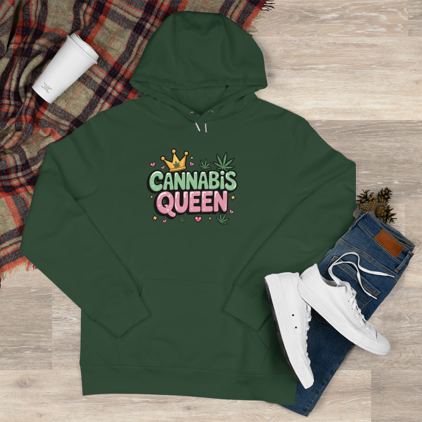 420 Queen Hoodie — 'I Like Big Blunts and I Cannot Lie' Graphic Pullover