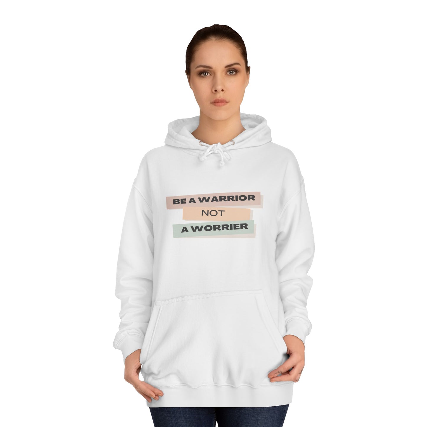 Unisex College Hoodie with Motivational Saying