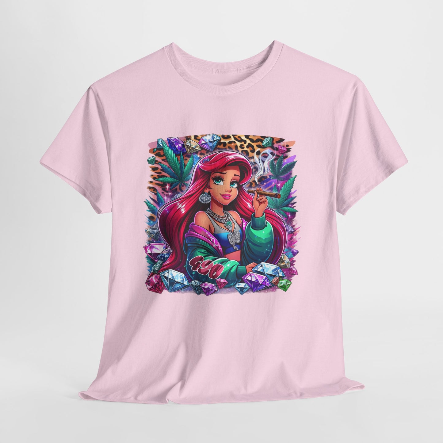 Ariel Retro Pop Art Tee — Colorful Mermaid Graphic T-Shirt
