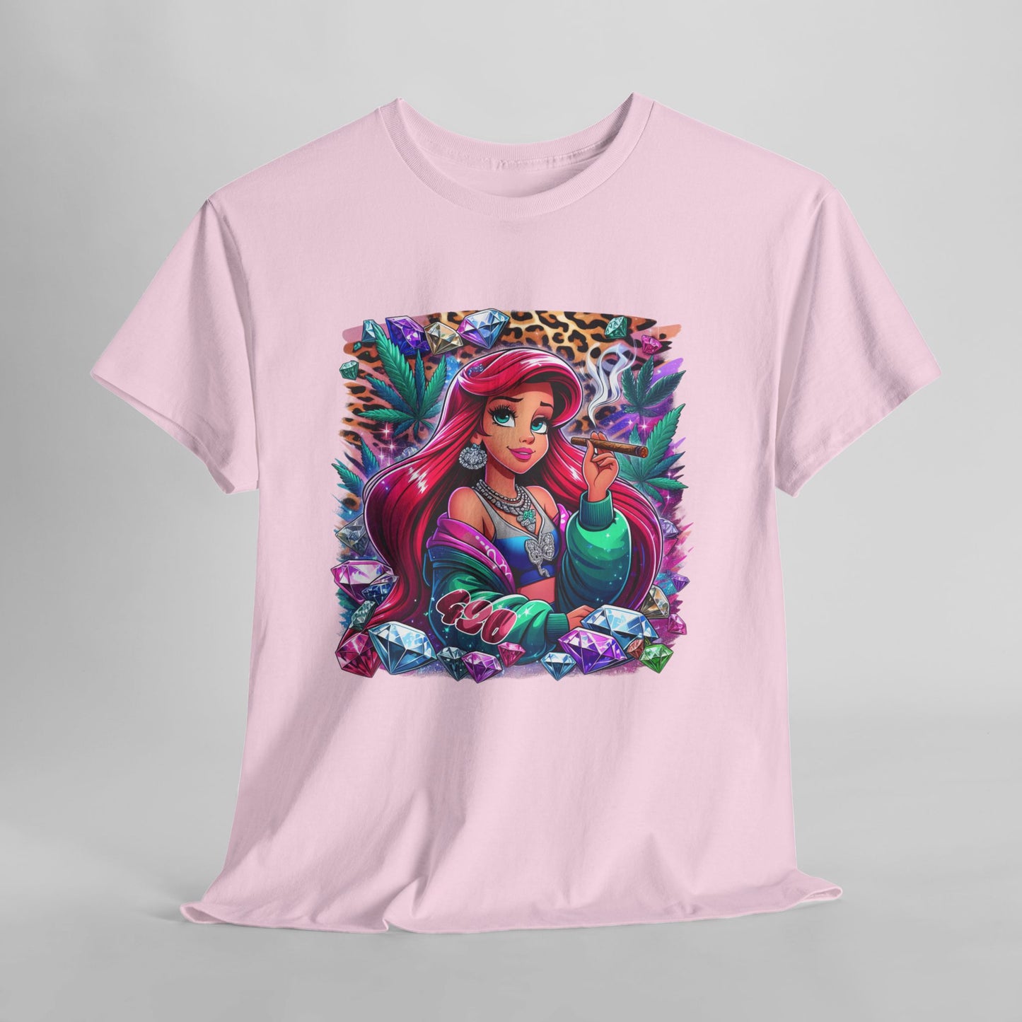 Ariel Retro Pop Art Tee — Colorful Mermaid Graphic T-Shirt