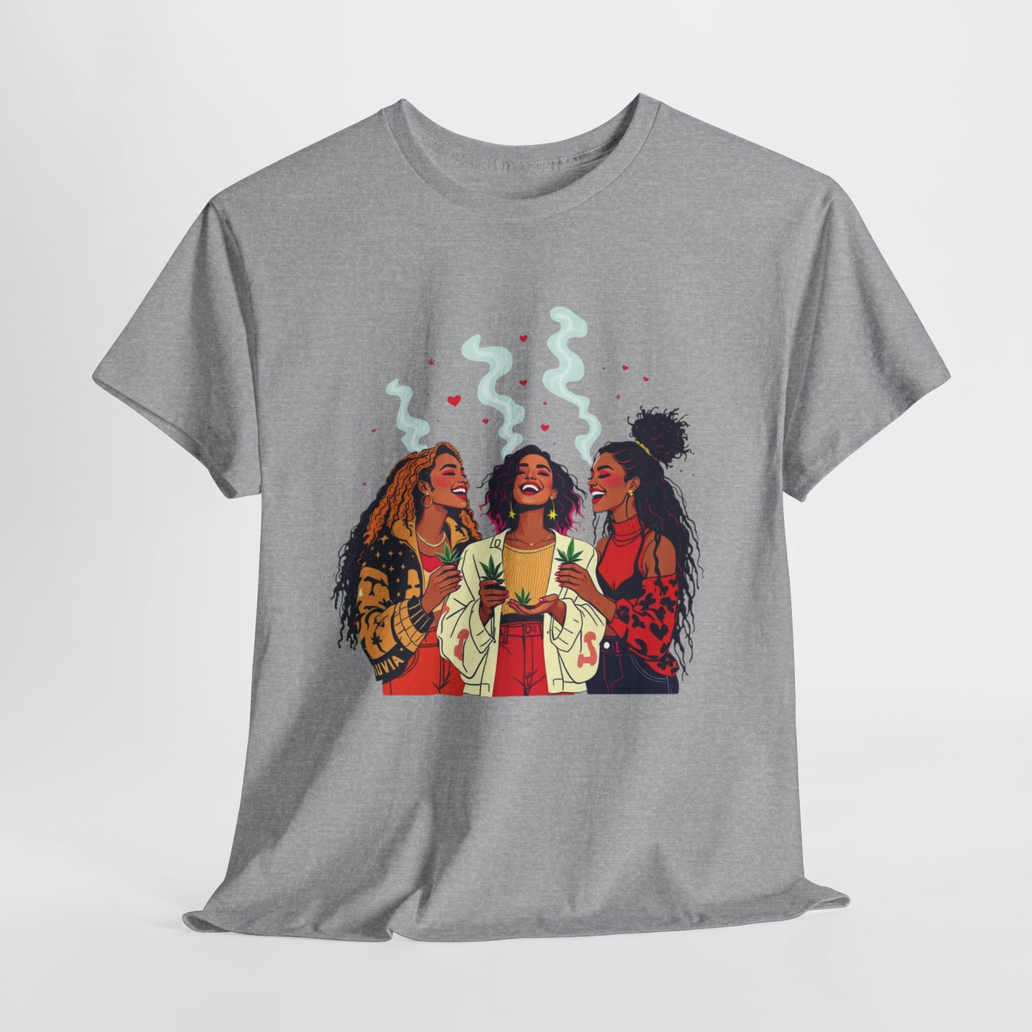 Sisterhood Vibes T-Shirt — Joyful Diverse Women Graphic Tee