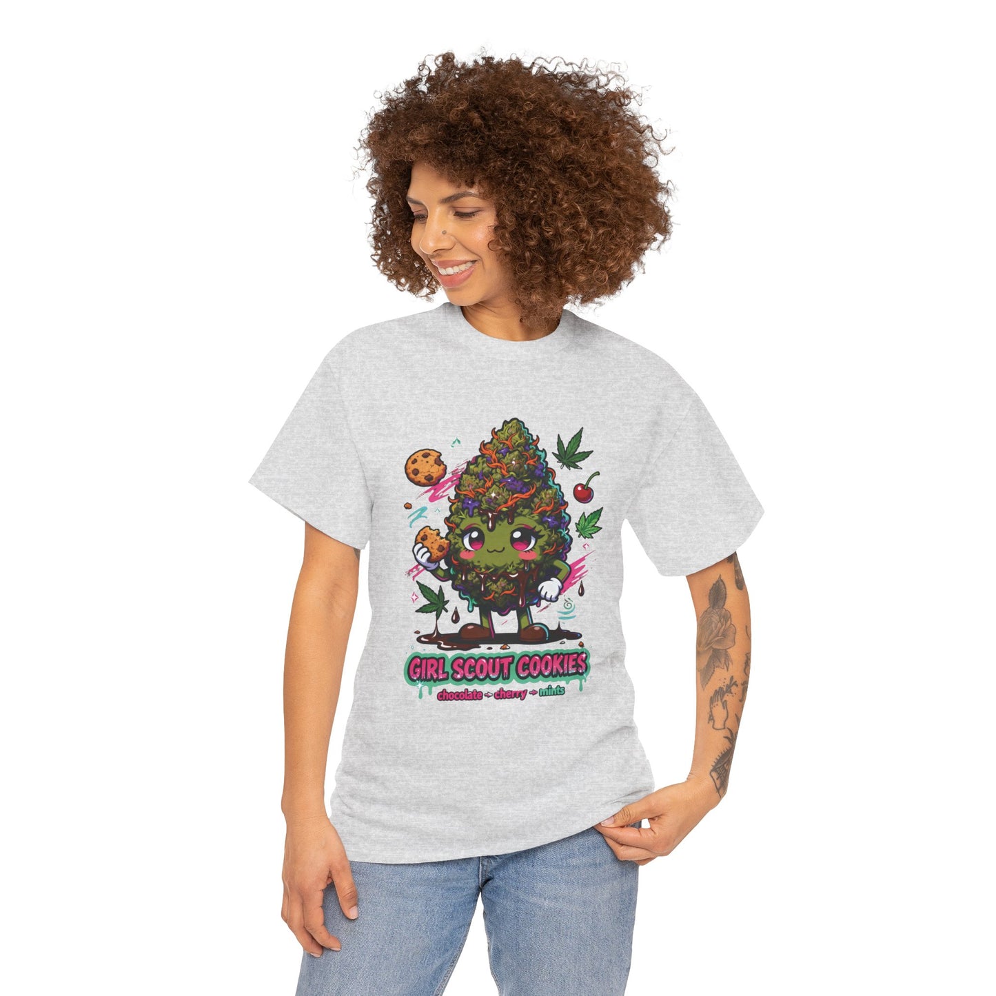 Girl Scout Cookies 420 Tee — Cute Bud Character Graphic T-Shirt