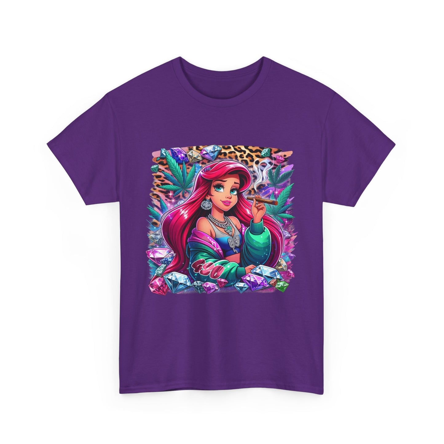 Ariel Retro Pop Art Tee — Colorful Mermaid Graphic T-Shirt