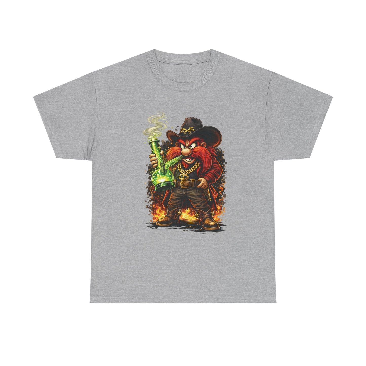 Viking Alchemist Graphic Tee — Fiery Dwarf with Potion