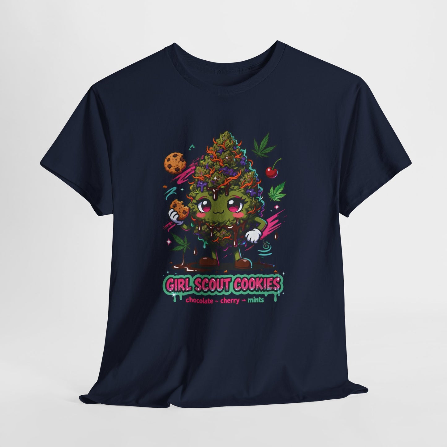 Girl Scout Cookies 420 Tee — Cute Bud Character Graphic T-Shirt