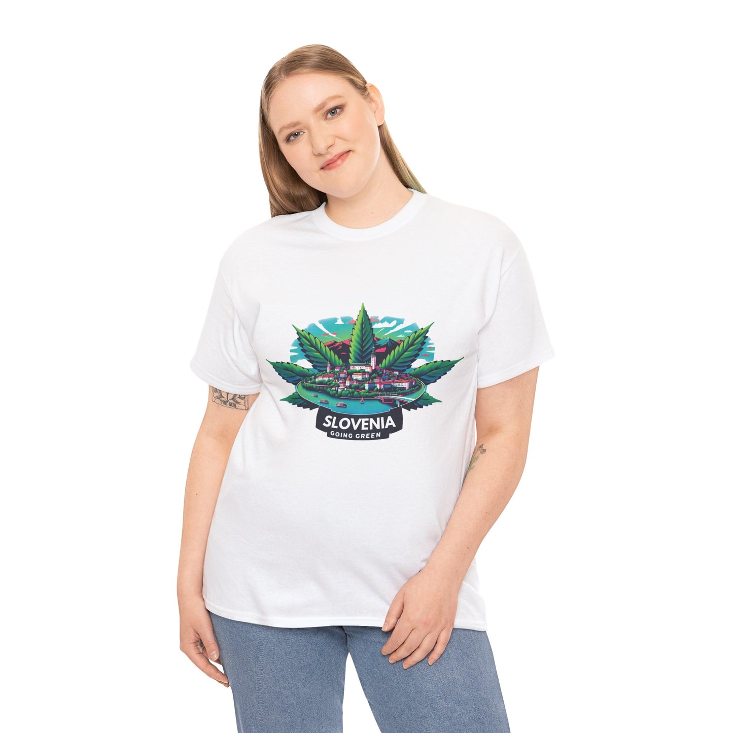 Slovenia is Going Green Heavy Cotton Tee