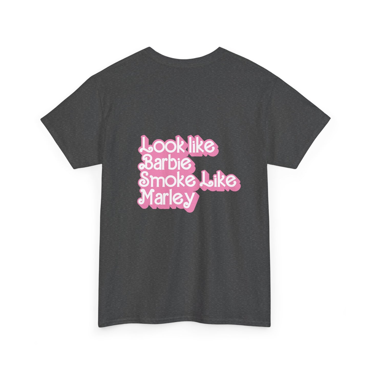 Cinderella Retro Pinup Tee — "Look Like Barbie, Smoke Like Marley" Graphic T‑Shirt