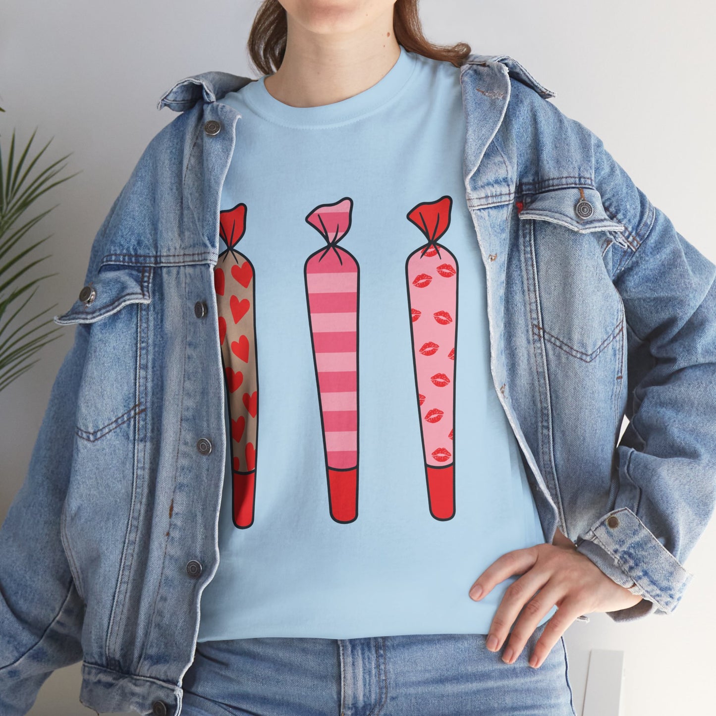 Valentine Joints Tee — Cute Pink Heart Joint Graphic T-Shirt