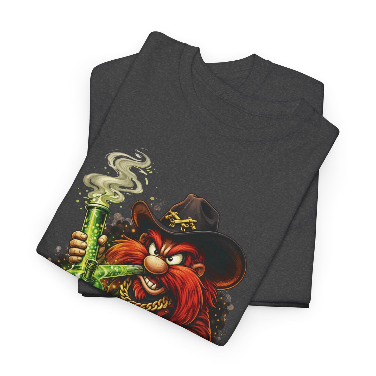 Viking Alchemist Graphic Tee — Fiery Dwarf with Potion