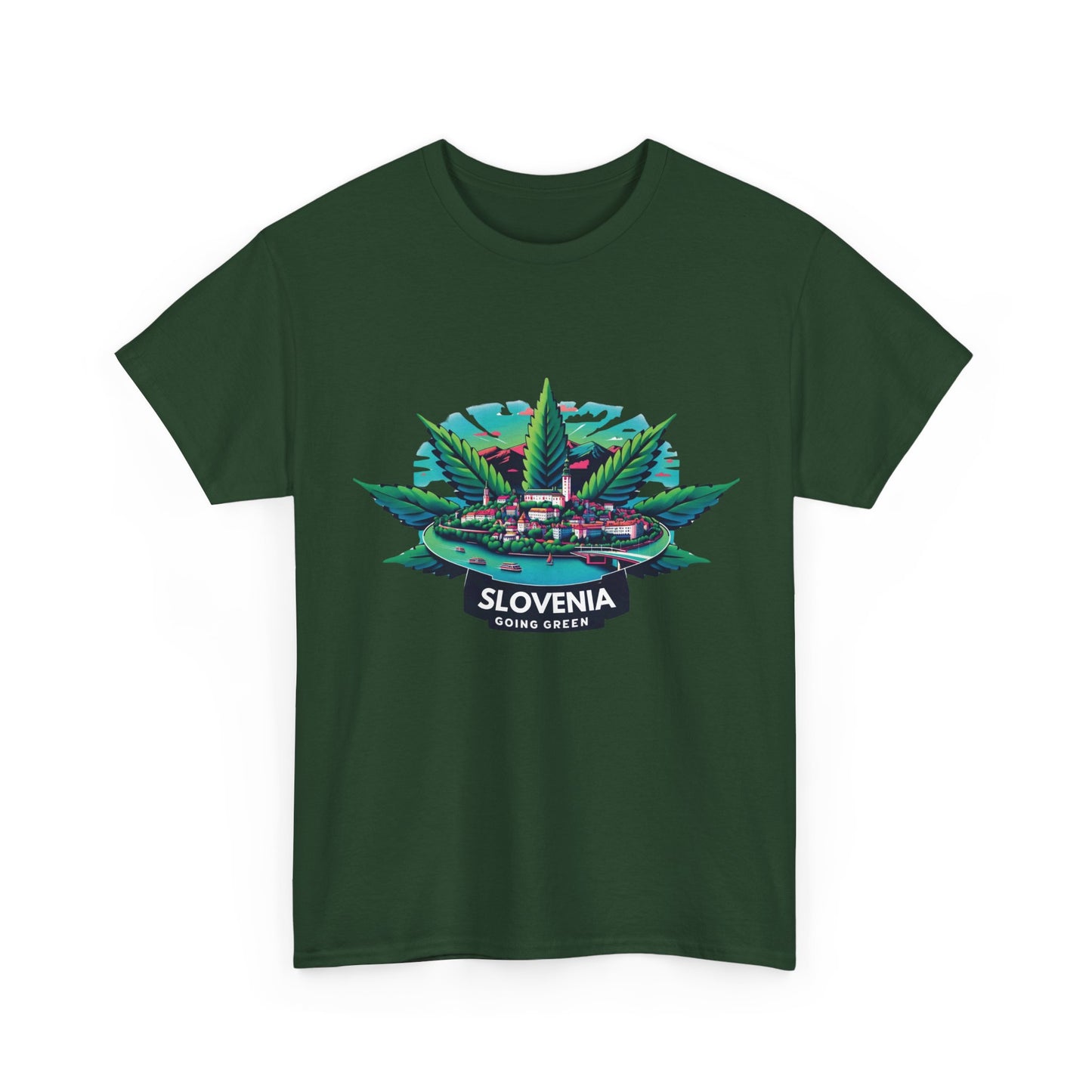 Slovenia is Going Green Heavy Cotton Tee