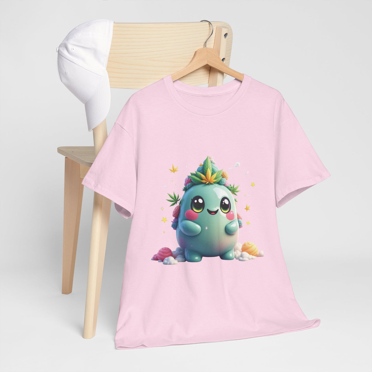 Cute 420 Character T-Shirt — Kawaii Succulent Tee