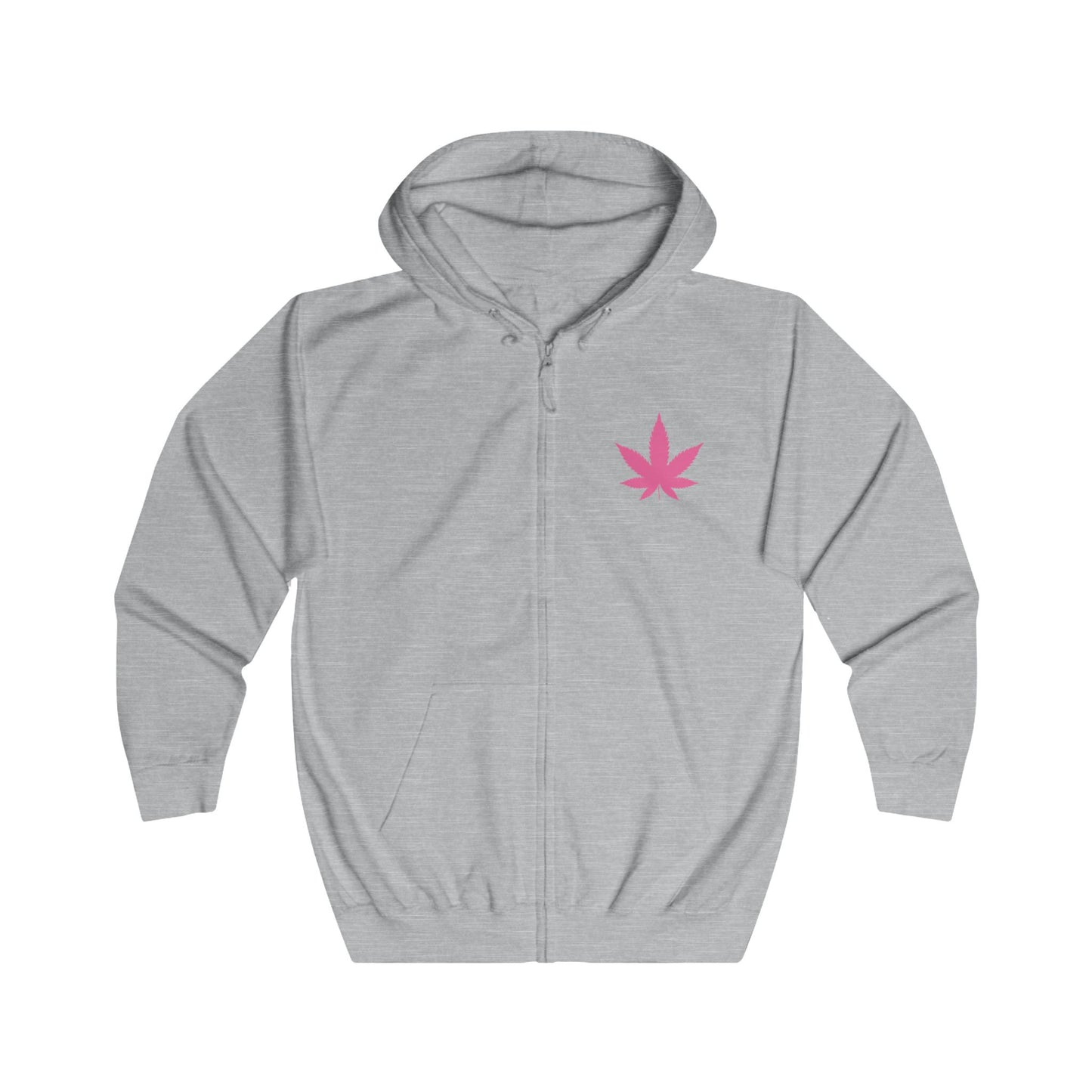 Daisy Duck Pink Leaf Zip Hoodie — Retro Cartoon Graphic Full-Zip Jacket