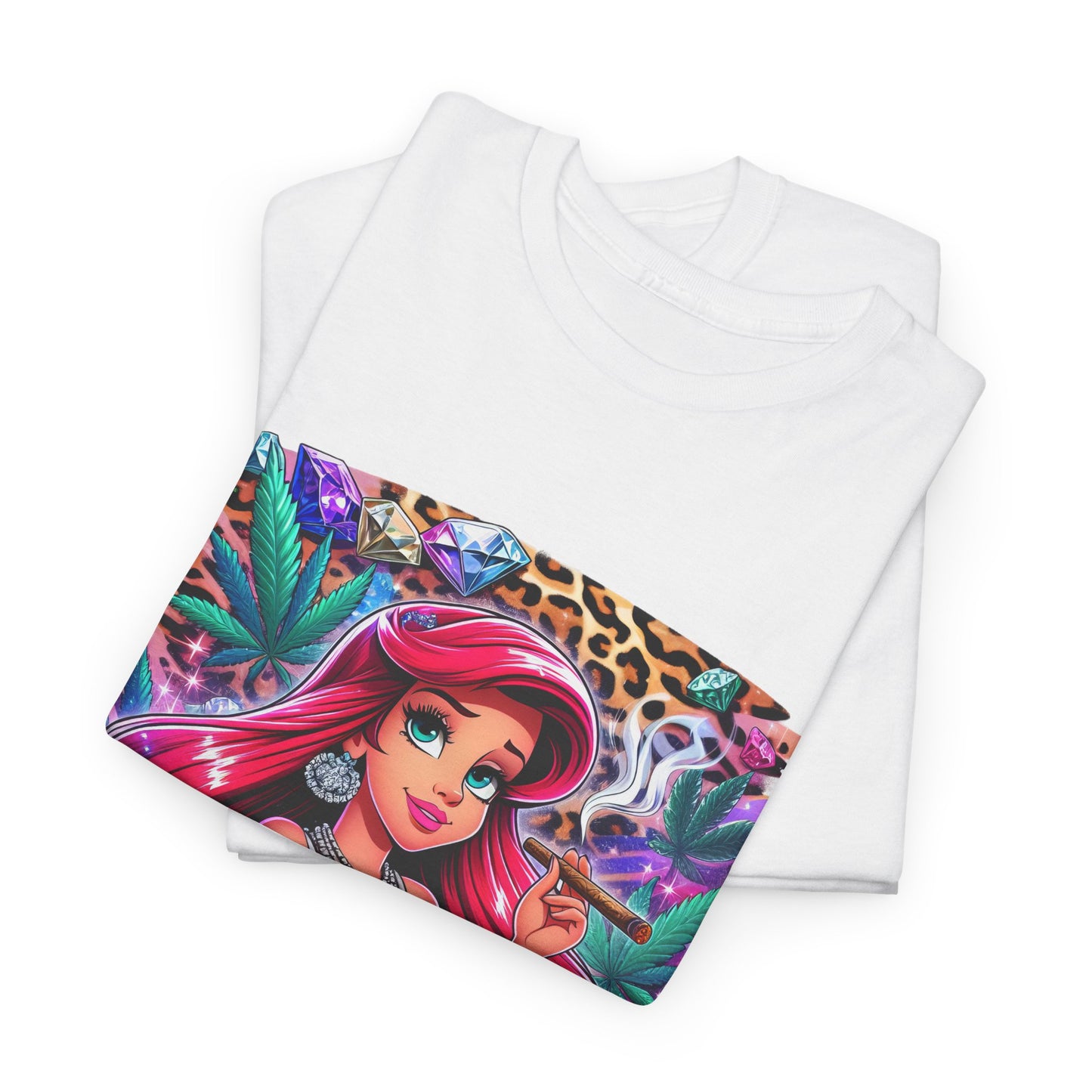 Ariel Retro Pop Art Tee — Colorful Mermaid Graphic T-Shirt