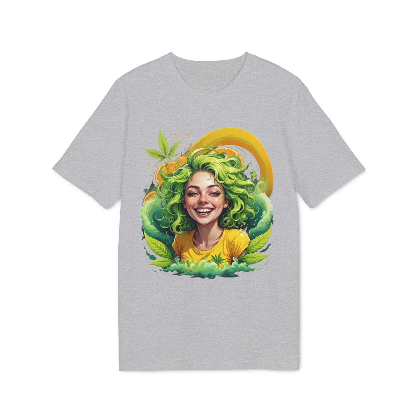 Herbal Vibes T-Shirt — "Girl Gone Herbal" Green Goddess Graphic Tee